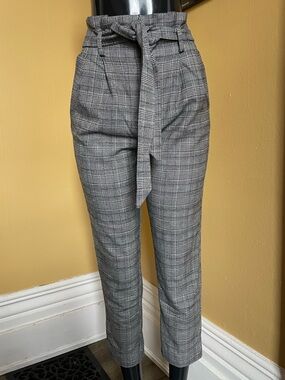 H&M High-Waist Paperbag Tie Waist Pants ( 4 )  -